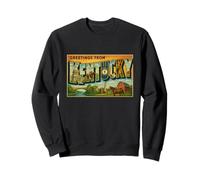 Póster de Viaje Retro Vintage con Letras de los años 50 de Kentucky Sudadera