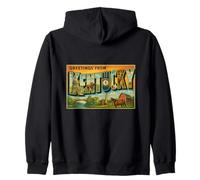 Póster de Viaje Retro Vintage con Letras de los años 50 de Kentucky Sudadera con Capucha