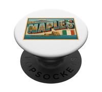 Póster de Viaje Retro Vintage de los años 50 de Nápoles Italia PopSockets PopGrip Adhesivo
