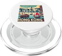 Póster de Viaje Vintage de Hong Kong PopSockets PopGrip para MagSafe