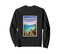 Póster de Viaje Vintage de Michigan Crystal Lake Up North MI Sudadera