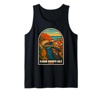 Póster de viaje vintage de Robin Hood's Bay Yorkshire Seaside Camiseta sin Mangas