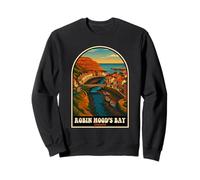 Póster de viaje vintage de Robin Hood's Bay Yorkshire Seaside Sudadera