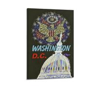 Póster de viaje vintage de Washington D.C. Estados Unidos (3) arte de pared, lienzo, sala de estar, dormitorio, obras de arte, 40 x 60 cm