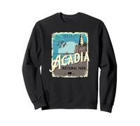 Póster de Viaje Vintage del Parque Nacional Acadia Maine Sudadera