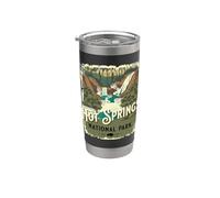 Póster de viaje vintage del Parque Nacional Hot Springs de Arkansas Vaso térmico de acero inoxidable de doble pared