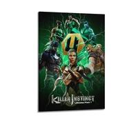 Póster de videojuego Killer Instinct 3 póster decorativo de lienzo para pared e impresión artística moderna para decoración de dormitorio familiar, 50 x 75 cm