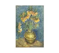 Póster de Vincent Van Gogh Imperial Fritillaries in A Copper Vase de 1887 para dormitorio, lienzo decorativo impreso, arte de pared, oficina, habitación, decoración estética, regalo, sin marco, 40,6 x