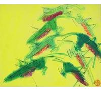 Póster de Walasse Ting Ilustración abstracta en color de pared 《Enjambre de langostas》por Walasse Ting Grabados Pintura de lienzo de insectos para decoración del hogar 60x50cm sin enmarcar