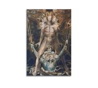 Póster de William Blake El gran dragón rojo y la bestia del mar de 1805 para decoración del hogar, arte para colgar en la pared, para dormitorio, decoración de habitación, estética, 50 x 75 cm