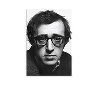 Póster de Woody Allen en blanco y negro para pared con diseño de director de cine estadounidense, pintura en lienzo, decoración de sala de estar, 30 x 45 cm