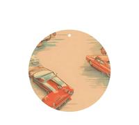 Póster de WZYWHJ de forma redonda, para coche, 6 piezas, para colgar, ambientador para coche