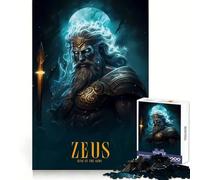 Póster de Zeus, Rompecabezas de 1000 Piezas para Adolescentes, Desarrollo Cerebral, relajación, fácil de Limpiar, (50x75cm)