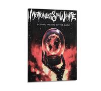 Póster decorativo con texto en inglés "Motionless In White", lienzo decorativo para pared e impresión artística moderna para dormitorio familiar, 60 x 90 cm