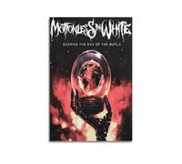 Póster decorativo con texto en inglés "Motionless In White", lienzo decorativo para pared e impresión artística moderna para dormitorio familiar, 30 x 45 cm