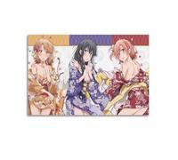 Póster decorativo con texto en inglés «There Is Indeed A Problem with My Youth Love Story», 10 pósteres decorativos de lienzo para pared e impresión artística moderna para dormitorio familiar, 20 x 30