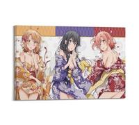 Póster decorativo con texto en inglés «There Is Indeed A Problem with My Youth Love Story», 10 pósteres decorativos de lienzo para pared e impresión artística moderna para dormitorio familiar, 60 x 90