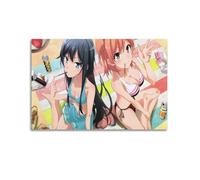 Póster decorativo con texto en inglés "There Is Indeed A Problem with My Youth Love Story" (20 x 30 cm)