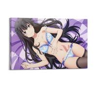 Póster decorativo con texto en inglés "There Is Indeed A Problem with My Youth Love Story" (7 pósteres decorativos para pared e impresión artística moderna para dormitorio familiar, 60 x 90 cm)