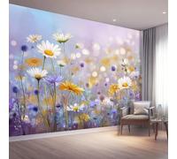 Poster Decorativo da Parete Vistoso Quadro su Tela 200 x 140 cm Stampa Moderna per Soggiorno Camera Ufficio Motivo Ensoñador Campos Flores silvestres Wall Art Non Adesivo