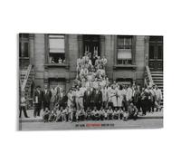 Póster decorativo de 1958 con texto en inglés "A Great Day in Harlem Jazz 1958" (60 x 90 cm)