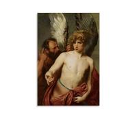 Póster decorativo de Anthony Van Dyck Dédalo e Ícaro, obra maestra, decoración del hogar, arte de pared, impresiones para colgar en el dormitorio, pintura decorativa para habitación, estética, 40 x 60