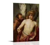Póster decorativo de Anthony Van Dyck Dédalo e Ícaro, obra maestra, lienzo, impresiones artísticas para pared, cuadros fotográficos, decoración del hogar, 60 x 90 cm