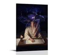Póster decorativo de arte oriental de eruditos y sprites encantadores, lienzo decorativo para pared e impresión artística moderna para dormitorio familiar, pósteres de 20 x 30 pulgadas (50 x 75 cm)