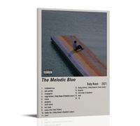 Póster decorativo de Baby Keem The Melodic Blue pintura mural en lienzo es brillante y hermoso, adecuado para oficina, dormitorio, pintura decorativa para crear el ambiente adecuado, estilo marco, 30