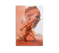 Póster decorativo de campeón de tenis de Rafael Nadal, obras de arte geniales, lienzo, impresiones para colgar en la pared, idea de decoración del hogar, 50 x 75 cm