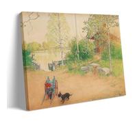 Póster decorativo de Carl Larsson "Una mañana soleada", obra maestra, decoración de pared, impresiones artísticas en lienzo, impresiones artísticas para el hogar, oficina, dormitorio, sala de estar