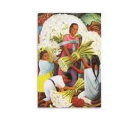 Póster decorativo de Diego Rivera de Vendedora De Flores, lienzo para pared e impresión artística moderna para decoración de dormitorio familiar, 40 x 60 cm