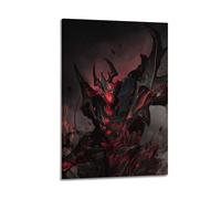 Póster decorativo de Dota Heroes de Video Game Dota Heroes Shadow Fiend, pintura decorativa en lienzo e imagen artística moderna para decoración de dormitorio familiar, 50 x 75 cm