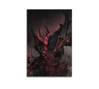 Póster decorativo de Dota Heroes de Video Game Dota Heroes Shadow Fiend, pintura decorativa en lienzo e imagen artística moderna para decoración de dormitorio familiar, 12 x 18 pulgadas (30 x 45 cm)
