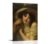 Póster decorativo de J.M.W. Turner Retrato de una mujer joven, obra maestra, lienzo, impresiones artísticas para pared, cuadros fotográficos, decoración del hogar, 20 x 30 cm