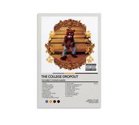 Póster decorativo de Kanye West The College Dropout, póster decorativo para pared, póster de pared e imagen artística, póster moderno para decoración de dormitorio familiar, 12 x 18 pulgadas (30 x 45