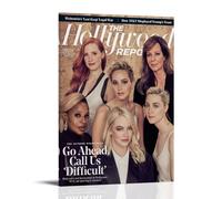 Póster decorativo de la actriz de Hollywood Jennifer Lawrence para revista, pintura decorativa en lienzo, póster de pared e imagen artística moderna para decoración de dormitorio familiar, 60 x 90 cm