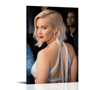 Póster decorativo de la actriz estética Jennifer Lawrence de Jennifer Lawrence, lienzo decorativo para pared e imagen artística moderna para decoración de dormitorio familiar, 40 x 60 cm