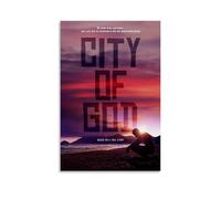 Póster decorativo de la ciudad de Dios con películas y series de televisión clásicas y maravillosas, arte para pared, pintura para dormitorio, 40 x 60 cm, estilo sin marco