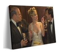 Póster decorativo de la estrella de la belleza Jennifer Lawrence American Hustle de la película de la actriz de la película, póster de pared e impresión artística moderna para decoración de dormitorio