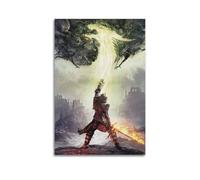 Póster decorativo de la inquisición de la Edad del Dragón de videojuegos, lienzo, póster de pared e imagen artística moderna para decoración de dormitorio familiar, 20 x 30 cm