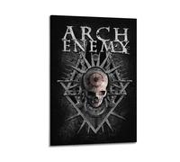 Póster decorativo de metal del enemigo del dios malvado y lienzo para pared e impresión artística moderna para decoración de dormitorio familiar, 40 x 60 cm