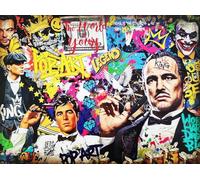 Póster decorativo de pared Serie Actores Celebres Hollywood protagonistas estilo Pop Art Impresión sobre papel Patinata 40 x 30 cm sin marco