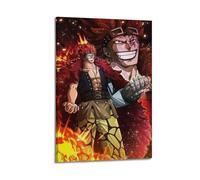 Póster decorativo de personajes de anime de una pieza, póster de pared e imagen artística moderna para decoración de dormitorio familiar, 60 x 90 cm