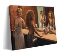 Póster decorativo de personajes femeninos de Jennifer Lawrence Amy de la película American Hustle, póster de pared e imagen artística moderna para decoración de dormitorio familiar, 12 x 18 pulgadas