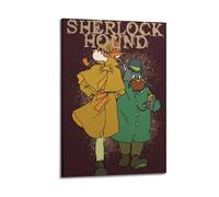 Póster decorativo de Sherlock Holmes Hounds, lienzo para pared e impresión artística moderna para decoración de dormitorio familiar, 12 x 18 pulgadas (30 x 45 cm)