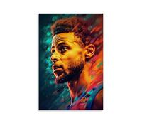 Póster decorativo de Stephen Curry en lienzo, pintura decorativa moderna estética para dormitorio, sala de estar, póster artístico de 30 x 45 cm, estilo sin marco