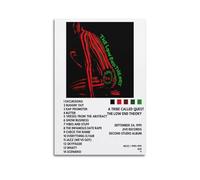 Póster decorativo de The Low End Theory con texto en inglés "A Tribe Called Quest", póster estético para decoración de pared, 50 x 75 cm, estilo sin marco