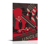 Póster decorativo de The Man from U.N.C.L.E. Lienzo mural brillante y hermoso, adecuado para oficina, dormitorio, pintura decorativa para crear el ambiente adecuado, estilo marco, 50 x 75 cm