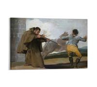 Póster decorativo para colgar en la pared de Francisco De Goya, Frío Pedro dispara El Maragato mientras su caballo corre